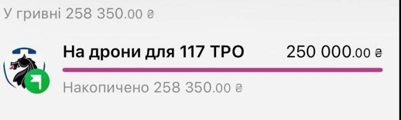 NV зібрав необхідну суму на дрони-камікадзе для 117 бригади ТРО